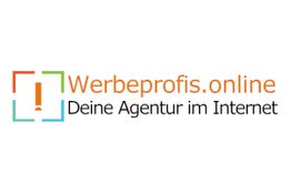 Logo mit Text: "Werbeprofis.online - Deine Agentur im Internet".