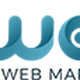 Logo con scritta "UWS Digital Web Marketing" su sfondo bianco, in colori verde e blu.