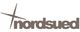Logo mit schrägem Kreuz und dem Text "nordsued".