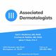 Associated Dermatologists logo and contact information, Birmingham, AL location and phone number.
