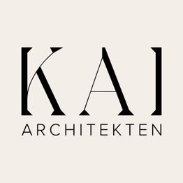 Logo mit schwarzem Text "KA ARCHITEKTEN" auf beigem Hintergrund.