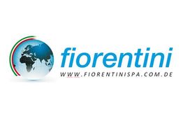 Logo von Fiorentini mit einer Weltkugel und der Website www.fiorentinispa.com.de.