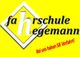 Gelbes Logo mit Text "fahrschule hegemann" und "Bei uns haben SIE Vorfahrt!"