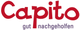 Logo mit dem Text "Capito" in Rot und "gut nachgeholfen" in Schwarz darunter.
