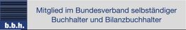 Logo des b.b.h.: Mitglied im Bundesverband selbstständiger Buchhalter und Bilanzbuchhalter.