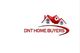 Logo of DNT Home Buyers with red houses on a white background.