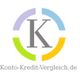 Logo mit einem "K" in der Mitte, umgeben von bunten Kreisbögen. Text: Konto-Kredit-Vergleich.de.