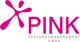Logo von PINK Personalmanagement GmbH mit pinkem Symbol links und Firmennamen in rosa.