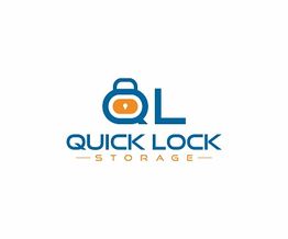 Quick Lock Storage logo with a padlock forming the letters "QL" in blue and orange.