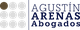 Logotipo de "Agustín Arenas Abogados" con círculos grises y uno marrón a la izquierda.