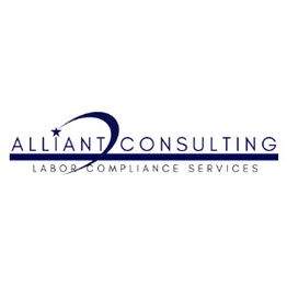 Logo of Alliant Consulting with a star and swoosh design above text.
