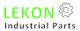 Logo mit Text "LEKON Industrial Parts", daneben ein Zahnrad-Symbol.
