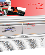 Eine Webseite von unserem Kunde Feuerwehr Hangard