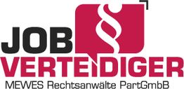 Logo mit dem Text "Job Verteidiger" und einem stilisierten Paragraphensymbol.
