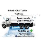 Camión cisterna "Cristian" ofrece agua clorada 11,000 Lts. Pedidos: 7471090341.