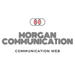 Logo "Morgan Communication" avec cercles entrelacés et texte "Communication Web".