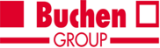Logo der Buchen Group in Rot mit Rechteck- und Quadratformen.