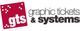 Logo of Graphic Tickets & Systems with a red square and "gts" text.