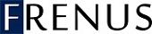 Logo mit Text "Frenus", das "F" ist weiß auf dunkelblauem Hintergrund.