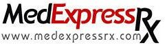 MedExpressRx logo with website URL www.medexpressrx.com displayed below.