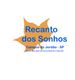Logotipo com folha laranja e texto "Recanto dos Sonhos, Campos do Jordão - SP".
