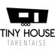 Logo de Tiny House Tarentaise avec une silhouette de maison sur roulettes.