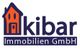 Logo von Kibar Immobilien GmbH mit stilisiertem Haus in Orange neben dem Firmennamen.