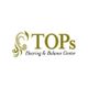 Logo of TOPs Hearing & Balance Center with an abstract ear design on the left.