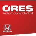 Rotes Logo mit weißem Text: "ORES Automobile GmbH", darunter Honda-Logo.