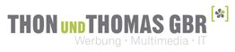 Logo von Thon und Thomas GBR mit den Worten "Werbung · Multimedia · IT".