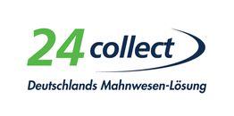 Logo von 24collect mit dem Slogan "Deutschlands Mahnwesen-Lösung".