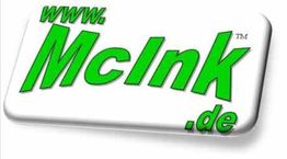 Text: "www.McInk.de" in grüner Schrift auf weißem Hintergrund.