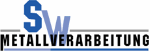 Logo mit blauen Buchstaben "SW" und schwarzem Schriftzug "Metallverarbeitung".