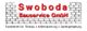 Swoboda Bauservice GmbH Logo mit Backsteinmuster, spezialisiert auf Bau und Gartengestaltung.