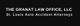 Text: "THE GRANAT LAW OFFICE, LLC - St. Louis Auto Accident Attorneys" on a black background.