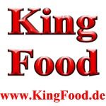 "Roter Schriftzug: 'King Food' und darunter Website-Link 'www.KingFood.de'."