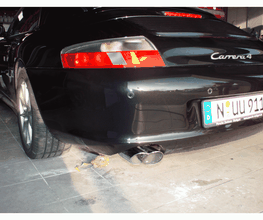 Porsche Stoßstange hinten nachher