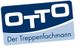 Logo mit dem Text "Otto Der Treppenfachmann" in Blau- und Grautönen.