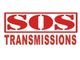 "Logo of SOS Transmissions in bold red letters with a rectangular border."