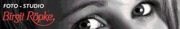 Nahaufnahme von Augen mit dem Text "Foto-Studio Birgit Röpke" oben links.