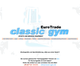 EuroTrade Classic Gym Website mit Links zu Sportgeräten und Studioinformationen.