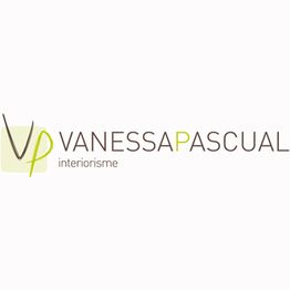 Logo de "Vanessa Pascual Interiorisme" con las iniciales "VP" en diseño moderno y elegante.