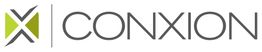 Logo med teksten "CONXION" og et grønt X-symbol til venstre.