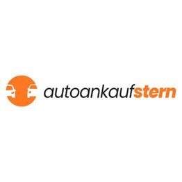 Logo mit Text "autoankaufstern" und Autosymbol in Orange.