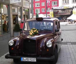 London-Taxi mit Chauffeur in Düsseldorf.