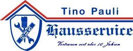 Logo für "Tino Pauli Hausservice" mit Werkzeugen und Text "Vertrauen seit über 10 Jahren".