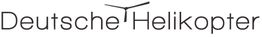 Logo mit Text "Deutsche Helikopter" und stilisiertem Helikopterrotor über dem Text.
