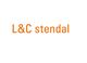 Text "L&C stendal" in orange, zentriert auf weißem Hintergrund.