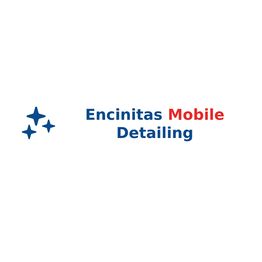 Encinitas Mobile Detailing logo with three blue stars on a white background.