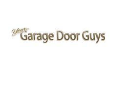 Text logo: "Your Garage Door Guys" in brown, stylized font on a white background.